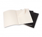 Zeszyty notatniki XXL [21,6x27,9cm] Cahier w kratkę czarne w zestawie 3 sztuki (Moleskine Cahiers Set of 3 Squared Journals)