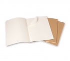 Zeszyty notatniki XXL [21,6x27,9cm] Cahier gładkie piaskowe w zestawie 3 sztuki (Moleskine Cahiers Set of 3 Plain Journals)