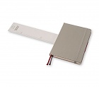 Notes Moleskine Two-Go o kartkach czystych i w linię szary średni[11,5x18 cm.] (Moleskine Two-Go Notebook Medium Ruled-Plain Ash Grey)