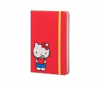 Notes Moleskine Hello Kitty w linię, kieszonkowy [9x14cm], czerwona twarda oprawa (Moleskine Hello Kitty Contemporary Limited Edition Notebook Ruled Pocket Hard Cover)