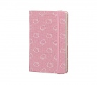 Notes Moleskine Hello Kitty w linię, kieszonkowy [9x14cm], różowa płócienna twarda oprawa (Moleskine  Hello Kitty Premium Limited Edition Notebook Ruled Pocket Hard Cover)