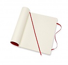 Notatnik Moleskine XL ekstra duży (19x25 cm) w Kratkę Czerwony Miękka oprawa (Moleskine Squared Notebook Extra Large Soft Scarlet Red) - 8055002854689