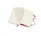Notatnik Moleskine P kieszonkowy (9x14 cm) w Kratkę Czerwony Miękka oprawa (Moleskine Squared Notebook Pocket Soft Scarlet Red) - 8055002854603