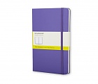 Notatnik Moleskine L(13x21cm) czysty fioletowy twarda oprawa (Moleskine Plain Notebook Large Violet)