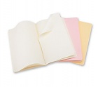 Zestaw 3 zeszytów Moleskine Cahier L (13x21cm) czyste pastelowe miękka oprawa (Moleskine Cahiers Set of 3 Plain Journals)
