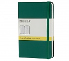 Notatnik Moleskine P(9x14cm) w kratkę butelkowa zieleń twarda oprawa (Moleskine Squared Notebook Pocket Oxide-Green)
