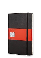 Adresownik Moleskine kieszonkowy P (9x14 cm) Alfabetyczny Czarny Twarda oprawa (Moleskine Address Book Pocket Black Cover) - 9788883701016