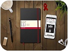 Notes (Moleskine)RED w linię , czarny duży  [13x21 cm.], w twardej okładce ( (MOLESKINE)RED Special Edition Notebook)