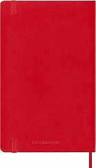 Kalendarz Moleskine 2024 12M rozmiar L (duży 13x21 cm) Tygodniowy Czerwony/ Szkarłatny Miękka oprawa (Moleskine Weekly Notebook Diary/Planner 2024 Large Scarlet Red Soft Cover) -  8056598856675