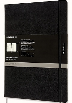 Notes Moleskine PRO Project Planner A4 (21x29,7 cm) Twarda Oprawa Czarny (Moleskine PRO Project Planner A4 Black Hard Cover) - 8056420851380
