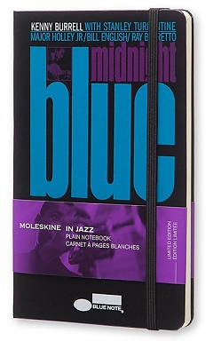 Notes Moleskine Blue Note IN JAZZ czysty, duży [13x21cm] czarna oprawa (Moleskine IN JAZZ Limited Edition Plain Large Hard Cover)