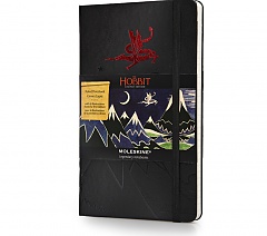 Notes Moleskine Hobbit w linie, duży [13x21 cm] czarny (Moleskine Hobbit Limited Edition Ruled Large Hard Black Cover)
