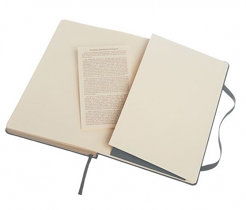 Notatnik Moleskine L(13x21cm) w linię szary twarda oprawa (Moleskine Ruled Notebook Large Gray)