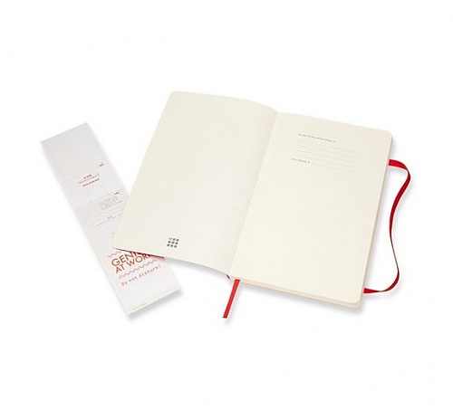 Notatnik Moleskine L duży (13x21cm) w Kropki Czerwony Miękka oprawa (Moleskine Dotted Notebook Large Soft Scarlet Red) - 8055002854665