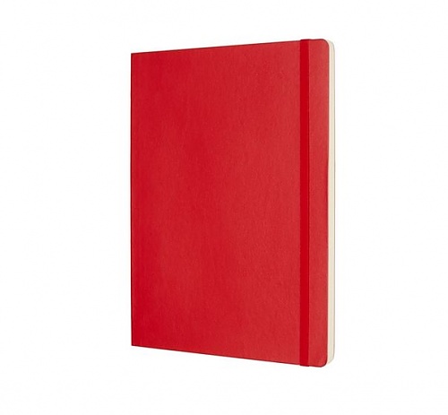 Notatnik Moleskine XL ekstra duży (19x25 cm) w Kropki Czerwony / Szkarłatny Miękka oprawa (Moleskine Dotted Notebook Extra Large Scarlet Red Soft Cover) - 8055002854702