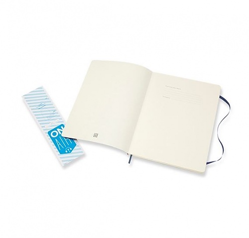 Notatnik Moleskine XL(19x25cm) w kropki granatowy miękka oprawa (Moleskine Dotted Notebook Extra Large Sapphire Blue)