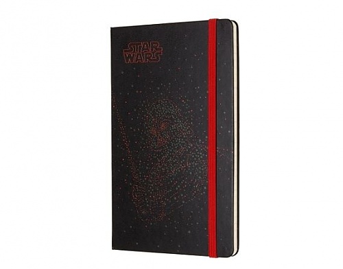 Kalendarz-terminarz książkowy Moleskine \"Gwiezdne Wojny\" duży [13x21 cm] tygodniowy 2018 czarny, twarda oprawa (Moleskine Weekly Diary/Planner 2018 \"Star Wars\" Large Hard Cover)