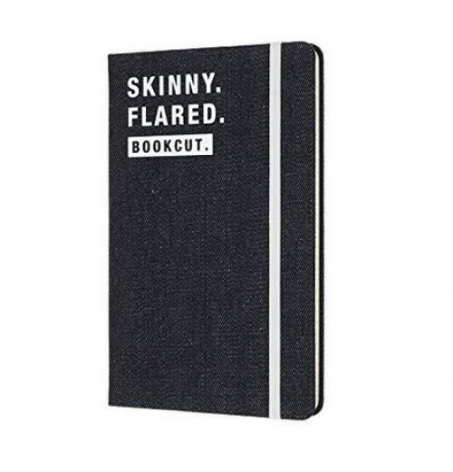Notes Moleskine Denim w linię granatowy jeans duży [13x21 cm.] (Moleskine Denim Ruled Notebook LARGE) - Skinny. Flared. Bookcut.