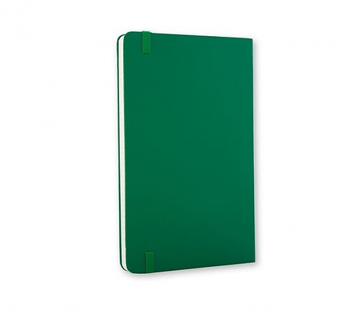 Notatnik Moleskine L(13x21cm) w kratkę butelkowa zieleń twarda oprawa (Moleskine Sqaured Notebook Large Willow Green)