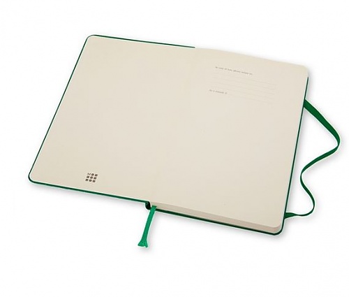 Notatnik Moleskine L(13x21cm) czysty butelkowa zieleń twarda oprawa (Moleskine Plain Notebook Large Oxide-Green)