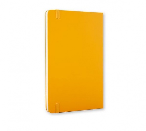 Notatnik Moleskine L(13x21cm) czysty żółto-pomarańczowy twarda oprawa (Moleskine Plain Notebook Large Orange-Yellow)