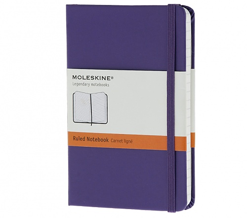 Notatnik Moleskine L(13x21cm) w linię fioletowy twarda oprawa (Moleskine Ruled Notebook Large Violet)
