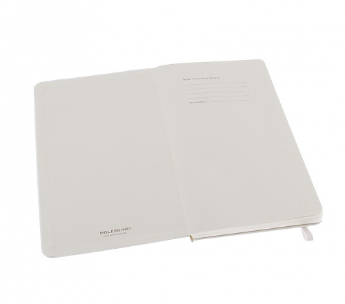 Notatnik Moleskine L(13x21cm) w linię biały twarda oprawa (Moleskine Ruled Notebook Large White)
