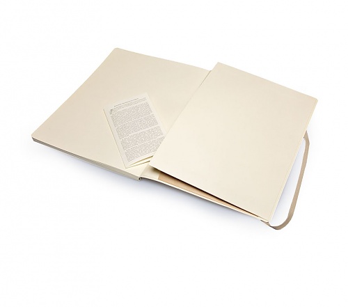 Notatnik Moleskine XL(19x25cm) w linię beżowy miękka oprawa (Moleskine Ruled Notebook Extra Large)