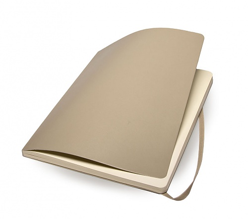 Notatnik Moleskine XL(19x25cm) w kropki beżowy miękka oprawa (Moleskine Dotted Notebook Extra Large)