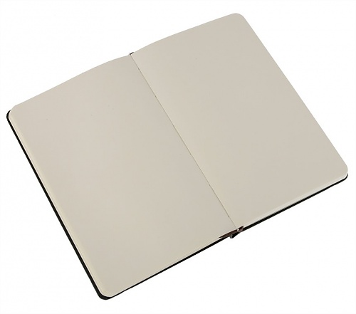 Notatnik Moleskine P kieszonkowy (9x14 cm) Czysty Czarny Miękka oprawa (Moleskine Plain Notebook Pocket Soft Black) - 9788883707148