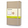 Notatnik Moleskine L(13x21cm) czysty beżowy miękka oprawa (Moleskine Plain Notebook Large) Notatnik Moleskine L(13x21cm) czysty beżowy miękka oprawa (Moleskine Plain Notebook Large)