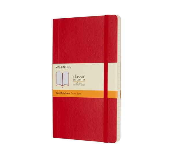 Notatnik Moleskine L(13x21cm) w linię czerwony miękka oprawa (Moleskine Ruled Notebook Large Scarlet Red) Notatnik Moleskine L(13x21cm) w linię czerwony miękka oprawa (Moleskine Ruled Notebook Large Scarlet Red)