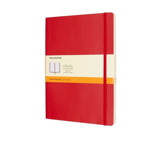 Notatnik Moleskine XL(19x25cm) w linię czerwony miękka oprawa (Moleskine Ruled Notebook Extra Large Scarlet Red) Notatnik Moleskine XL(19x25cm) w linię czerwony miękka oprawa (Moleskine Ruled Notebook Extra Large Scarlet Red)