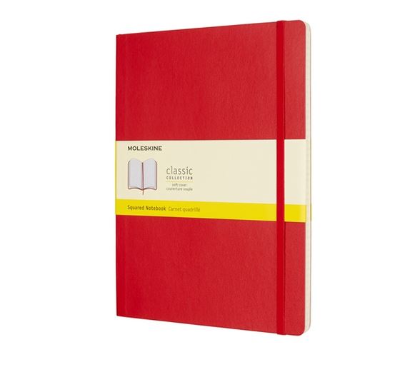 Notatnik Moleskine XL(19x25cm) w kratkę czerwony miękka oprawa (Moleskine Squared Notebook Extra Large Scarlet Red) Notatnik Moleskine XL(19x25cm) w kratkę czerwony miękka oprawa (Moleskine Squared Notebook Extra Large Scarlet Red)