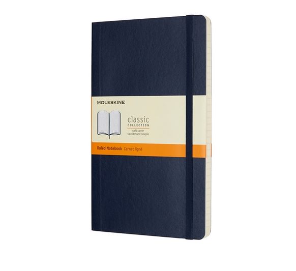 Notatnik Moleskine L(13x21cm) w linię granatowy miękka oprawa (Moleskine Ruled Notebook Large Sapphire Blue) Notatnik Moleskine L(13x21cm) w linię granatowy miękka oprawa (Moleskine Ruled Notebook Large Sapphire Blue)