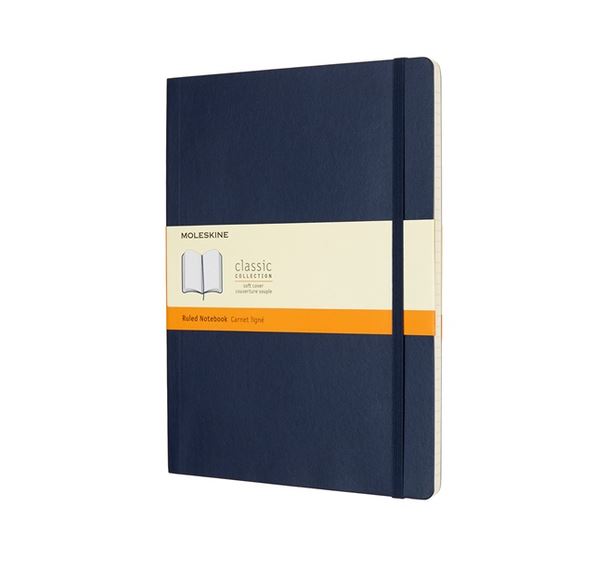 Notatnik Moleskine XL(19x25cm) w linię granatowy miękka oprawa (Moleskine Ruled Notebook Extra Large Sapphire Blue) Notatnik Moleskine XL(19x25cm) w linię granatowy miękka oprawa (Moleskine Ruled Notebook Extra Large Sapphire Blue)