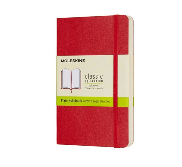 Notatnik Moleskine P(9x14cm) czysty czerwony miękka oprawa (Moleskine Plain Notebook Pocket Scarlet Red) Notatnik Moleskine P(9x14cm) czysty czerwony miękka oprawa (Moleskine Plain Notebook Pocket Scarlet Red)