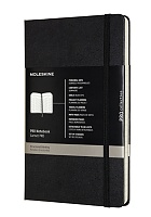 Notatnik Profesjonalny Moleskine PRO L duży (13x21 cm) Czarny Twarda oprawa 240 stron (Moleskine PRO Notebook Black Large Hard Cover 240 pages) - 8058647620756