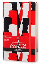Notes Moleskine Coca Cola czysty, duży [13x21cm] czarno-czerwono-biała oprawa (Moleskine Coca Cola Limited Edition Plain Large Hard Cover) - 8051272891270