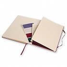 Notatnik Profesjonalny PRO XL (19x25 cm) Bordowy/Purpurowy Twarda Oprawa 240 stron (Moleskine Professional Notebook Plum Purple Extra Large Hard Cover) - 8051272891379