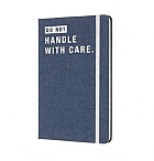 Notes Moleskine Denim w linię niebieski jeans duży [13x21 cm.] (Moleskine Denim Ruled Notebook LARGE) - Do not handle with care.