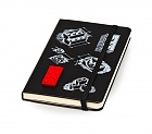 Notes kieszonkowy Moleskine LEGO (9x14cm) czysty, oprawa czarna twarda z czerwonym klockiem (2x4) (Moleskine LEGO Limited Edition Plain Notebook) - 9788867326211_CZARNY