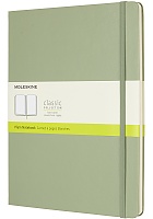 Notatnik Moleskine XL ekstra duży (19x25 cm) Czysty Pistacjowy Twarda oprawa (Moleskine Plain Notebook Extra Large Willow Green Hard Cover) - 8055002855150