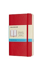 Notatnik Moleskine P kieszonkowy (9x14 cm) w Kropki Czerwony / Szkarłatny Miękka oprawa (Moleskine Dotted Notebook Pocket Soft Scarlet Red) - 8055002854627