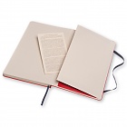 Notes Moleskine gładki TANG MONKEY - duży  [13x21 cm.], w twardej czerwonej okładce (Moleskine Plain Tang Monkey Notebook LARGE)