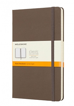 Notatnik Moleskine L duży (13x21cm) w Linie Brązowy Miękka oprawa (Moleskine Ruled Notebook Large Soft Earth Brown) - 8058341715512
