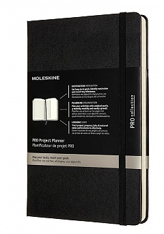 Notes Moleskine PRO Project Planner L (13x21 cm) Twarda Oprawa Czarny (Moleskine PRO Project Planner Black Hard Cover) - 8056420851366