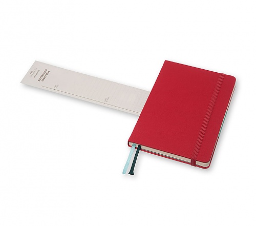 Notes Moleskine Two-Go o kartkach czystych i w linię bordowy średni[11,5x18 cm.] (Moleskine Two-Go Notebook Medium Ruled-Plain Raspberry Red)