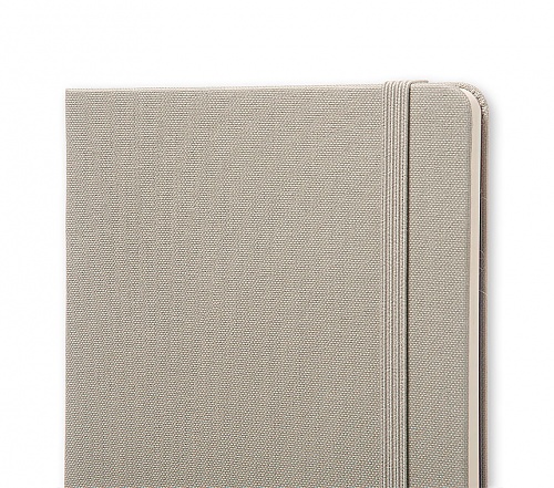Notes Moleskine Two-Go o kartkach czystych i w linię szary średni[11,5x18 cm.] (Moleskine Two-Go Notebook Medium Ruled-Plain Ash Grey)