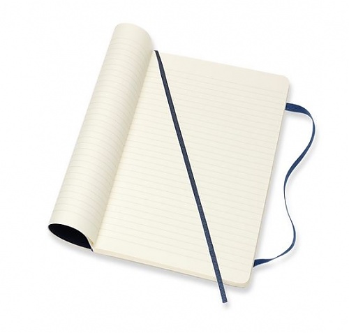 Notatnik Moleskine L duży (13x21cm) w Linie Szafirowy/Granatowy Miękka oprawa (Moleskine Ruled Notebook Large Soft Sapphire Blue) - 8055002854740